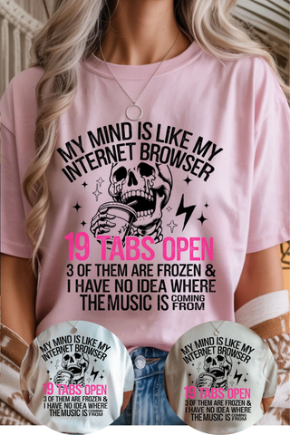 19 Tabs Open Graphic Tee