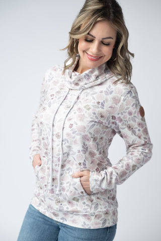 Soft Funnel Neck - Blush Floral