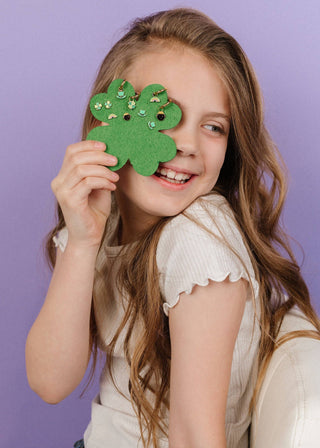 Rainbow & Pot of Gold Flat Back Earring