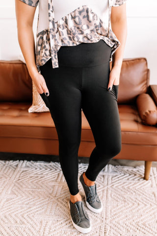 Full Length Black Legging with Pockets