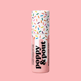 Poppy + Pout Vegan Lip Balm - Birthday Confetti Cake