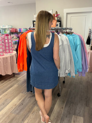 Easy Living Mineral Wash Denim Dress