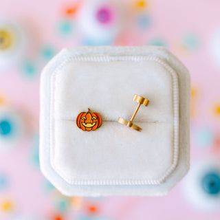 Jack-O-Lantern Studs