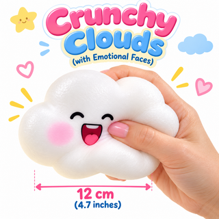 Crunchy Clouds with Emotional Faces