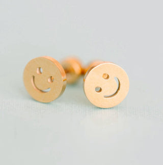 Classic Smiley Face Studs