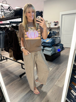 Oversized Mineral Washed Scuba Barrel Lounge Pants