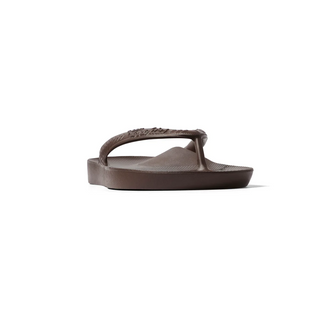 Arch Support Flip Flops - Chocolate Brown