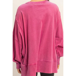Pink Power Oversized Top