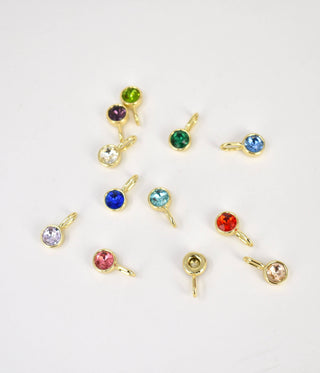 Bezel Set Birthstone Charms