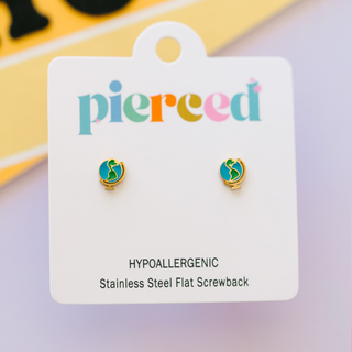 Globe Stud Earrings