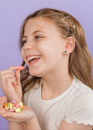 Leprechaun Hat Flat Back Earrings