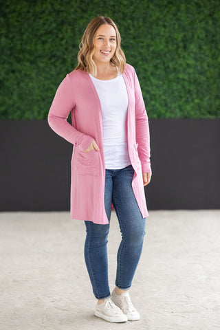 Classic Cardigan - Rose