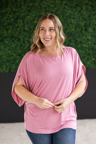 Darcy Dolman Top - Rose