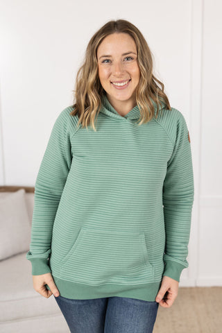 Tatum Textured Pullover Hoodie - Sea Green