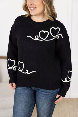 Black Hearts Sweater