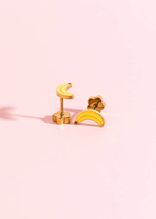 Banana Flatback Earrings