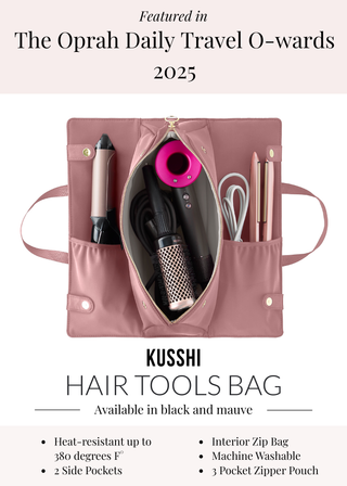 Hair Tools Bag - Black/Pink