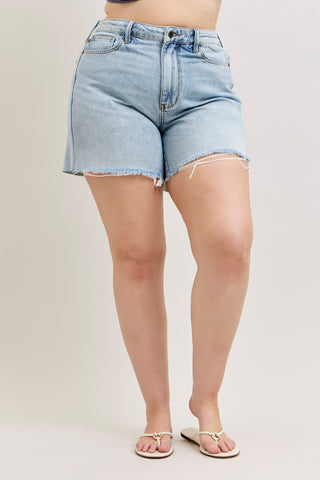 Evelyn Mid Rise Rigid Magic Dad Shorts