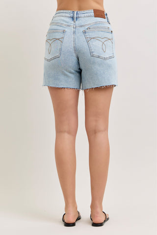 Evelyn Mid Rise Rigid Magic Dad Shorts