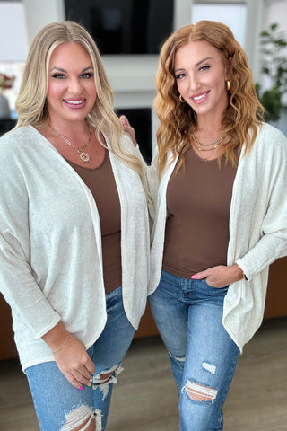 How's It Going Open Front Cardigan