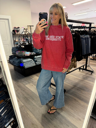 BIG TEN Campus Crew Sweatshirt: Ohio State Buckeyes