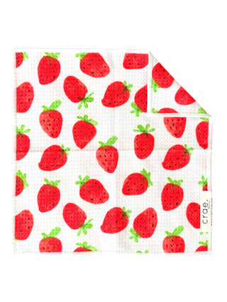 Strawberry Days: Double-Sided Washcloth