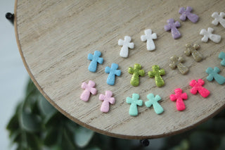 Sparkle Cross Studs