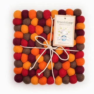 Falling Leaves Eco Coasters: Set of 4