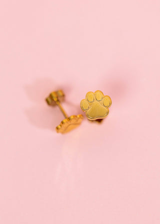 Paw Print Flat-Back Earring