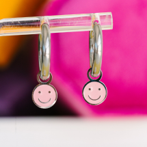 Silver Smiley Charms