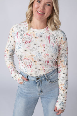 Blair Long Sleeve Top - Wildflower Gardens