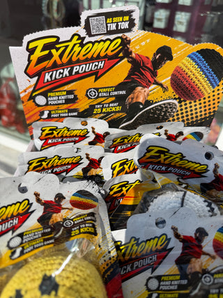 Extreme Retro Hand-Knitted Kick Pouch Footbag