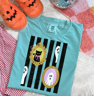 Boo Cat Frame Graphic Tee