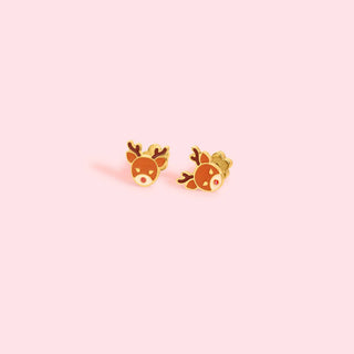 Rudolph Flatback Earrings