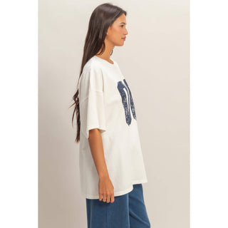 Varsity Vibe Mineral Wash Tee