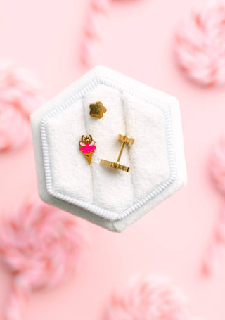 Sugarplum Fairy Flat-Back Earrings