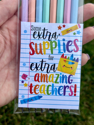 CUSTOM Back to School Pencils