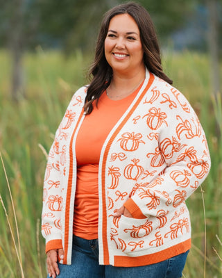 Pumpkins Pocket Cardigan