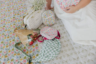 Blue Striped Picnic Blanket