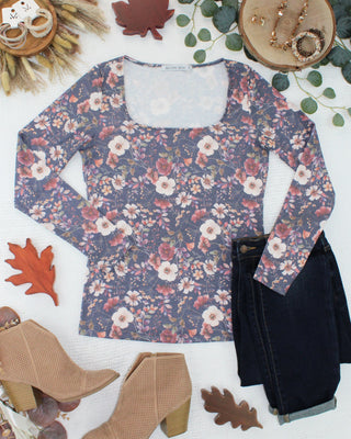 Alyssa Long Sleeve Top - Blushwood Floral