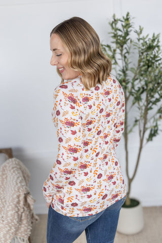 Blair Long Sleeve Top - Autumn Floral