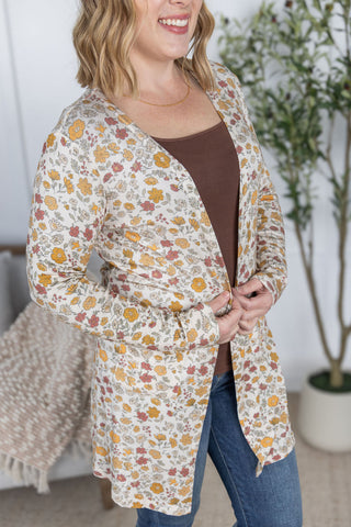 Classic Cardigan - Fall Vintage Floral