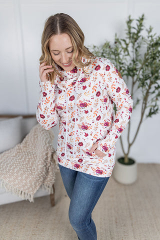 Soft Funnel Neck - Autumn Floral