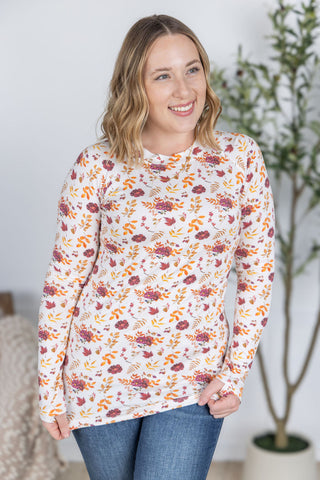 Blair Long Sleeve Top - Autumn Floral
