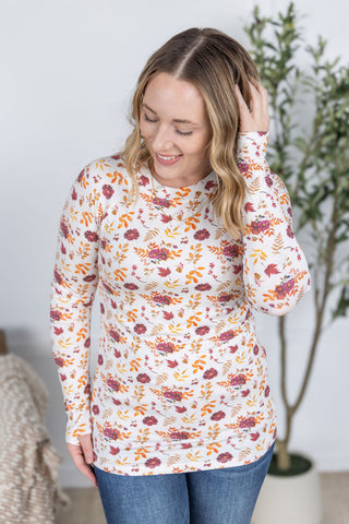 Blair Long Sleeve Top - Autumn Floral