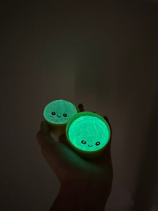 Mini Glow Glitter Bead Dumpling Squishy