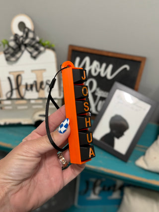 3D Printed Personalized Name Clicker Keychain
