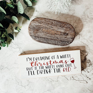 Holiday Humor Wooden Block Signs