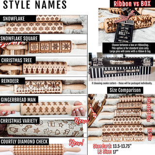 Embossed Rolling Pin Baking Gift Set