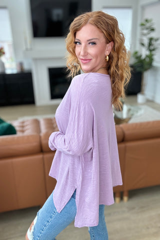 Face It Together Step Hem Pullover